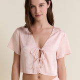 Etam spiree - chemise mc in imp fond rose - Image 1
