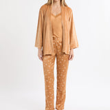 Etam belleh - pyjama 3 pieces in imp fd marron - Image 1