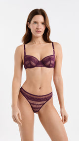 Etam exception - tanga in plum - Image 5