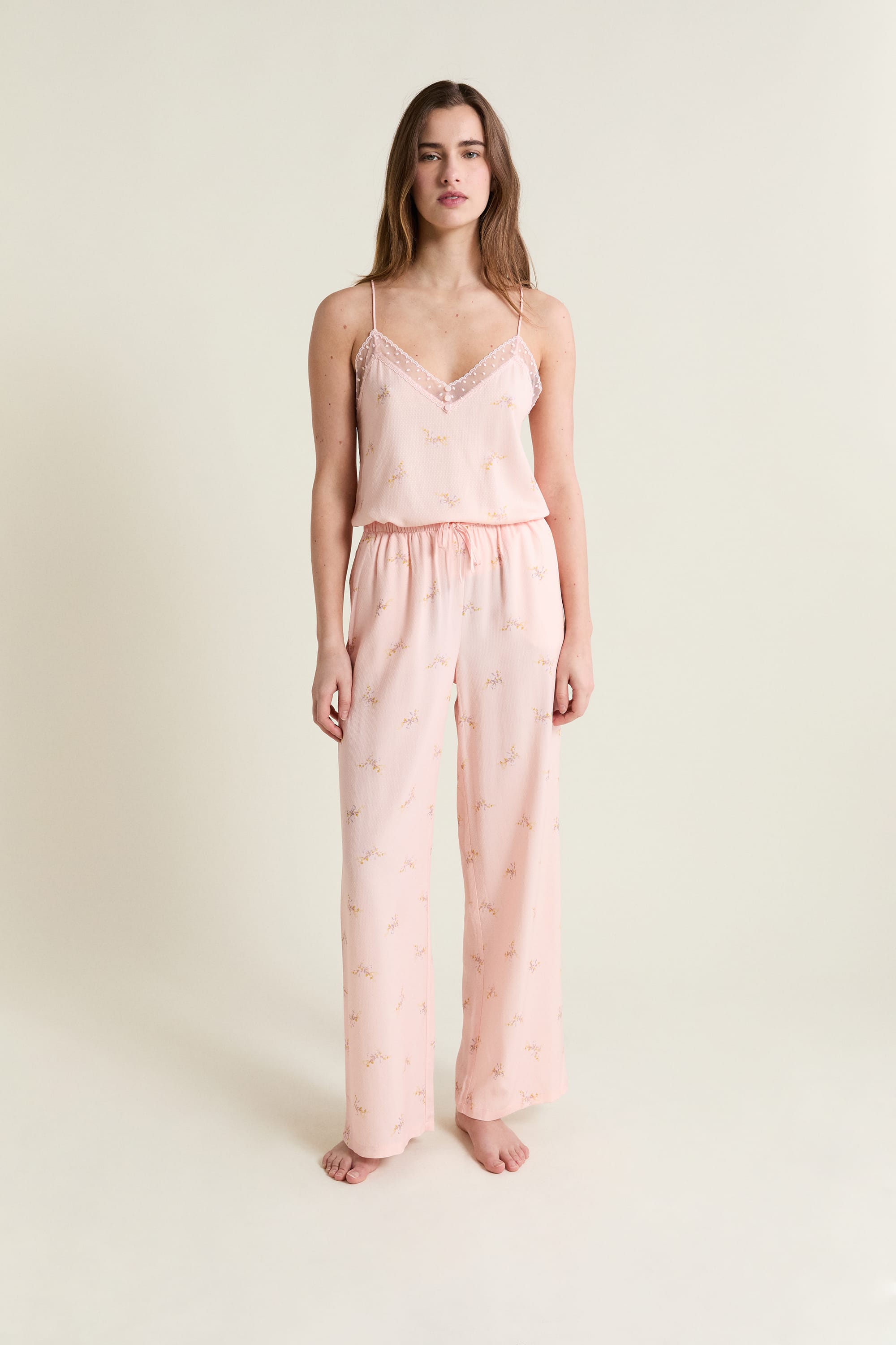 Etam plumia - pantalon in imp fond rose - Image 5