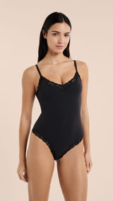 Etam pure soft lace - body in black - Image 1