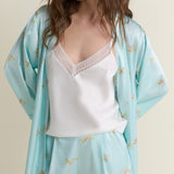 Etam solia - pyjama 3 pcs spe in imp bleu vert - Image 3
