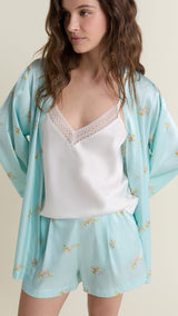 Etam solia - pyjama 3 pcs spe in imp bleu vert - Image 3