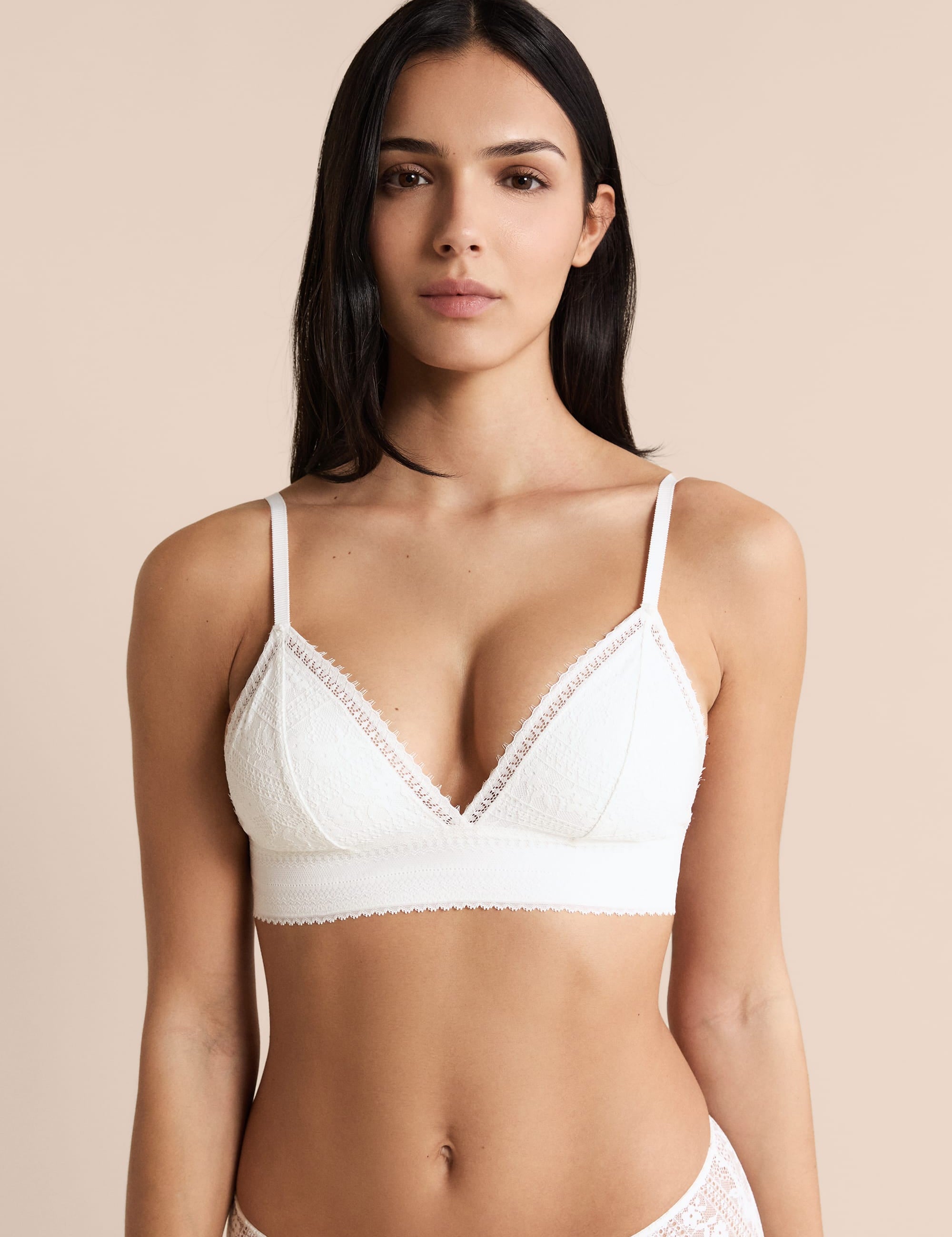 Etam aura - N8 triangle in ecru - Image 1