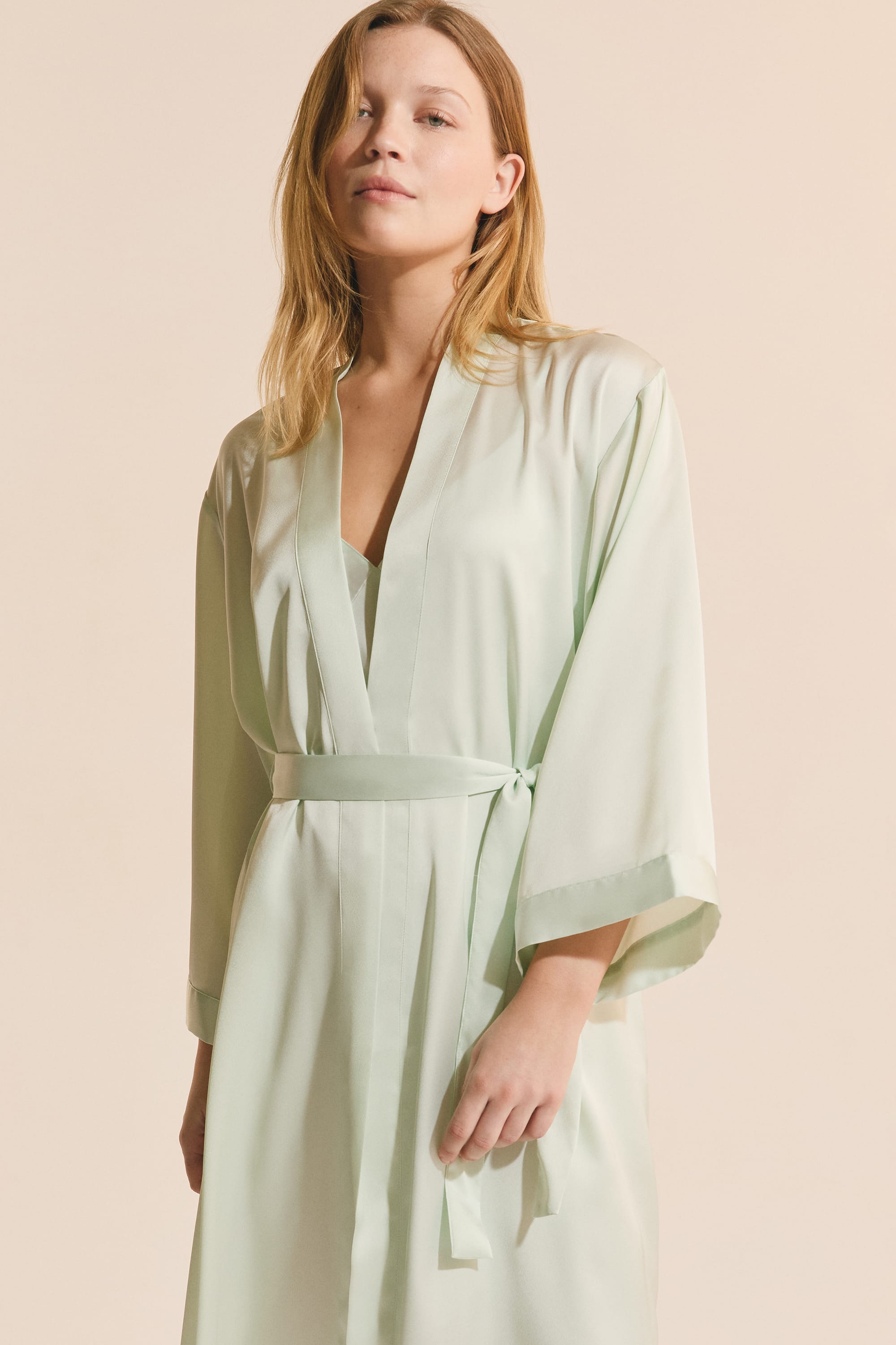 Etam olyssa - deshabille long in anis - Image 3