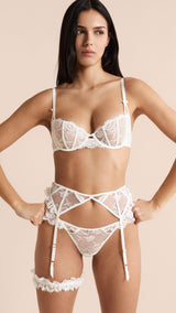 Etam beloved - jarretiere in white - Image 1