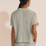 Etam oselia - chemise in imp fond vert