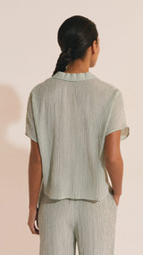Etam oselia - chemise in imp fond vert