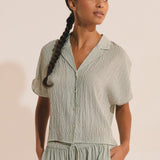 Etam oselia - chemise in imp fond vert