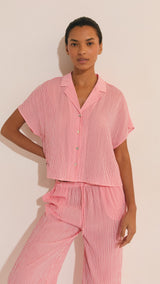 Etam oselia - chemise in imp fond rose
