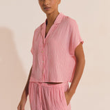 Etam oselia - chemise in imp fond rose