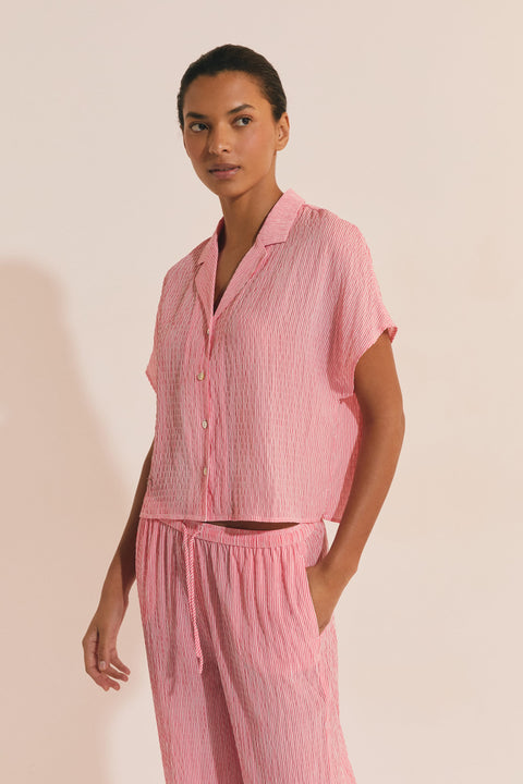 Etam oselia - chemise in imp fond rose