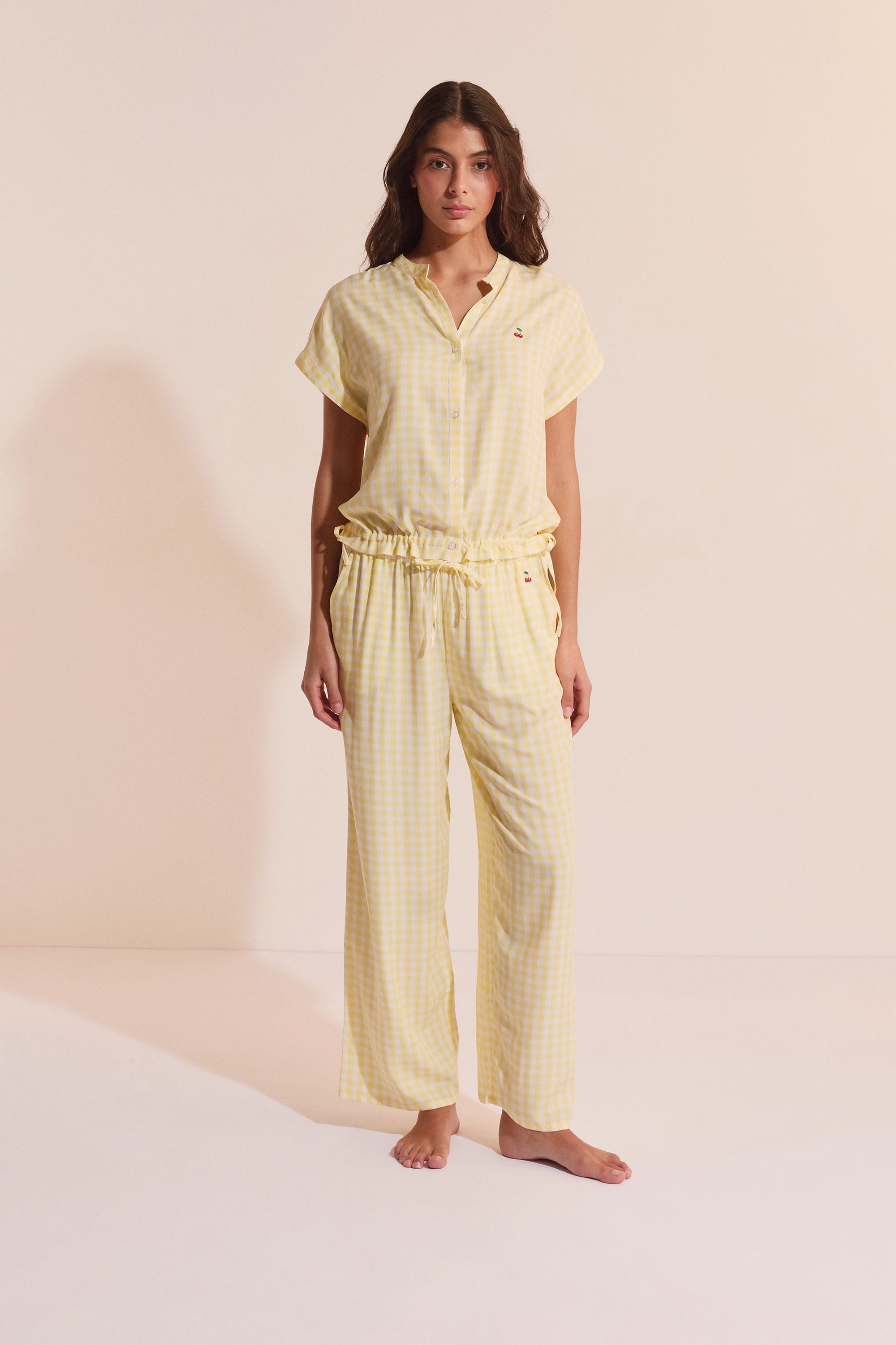 Etam brise - chemise mc in jaune vif - Image 4