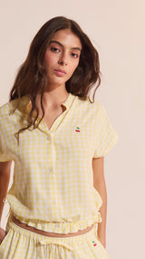 Etam brise - chemise mc in jaune vif - Image 3