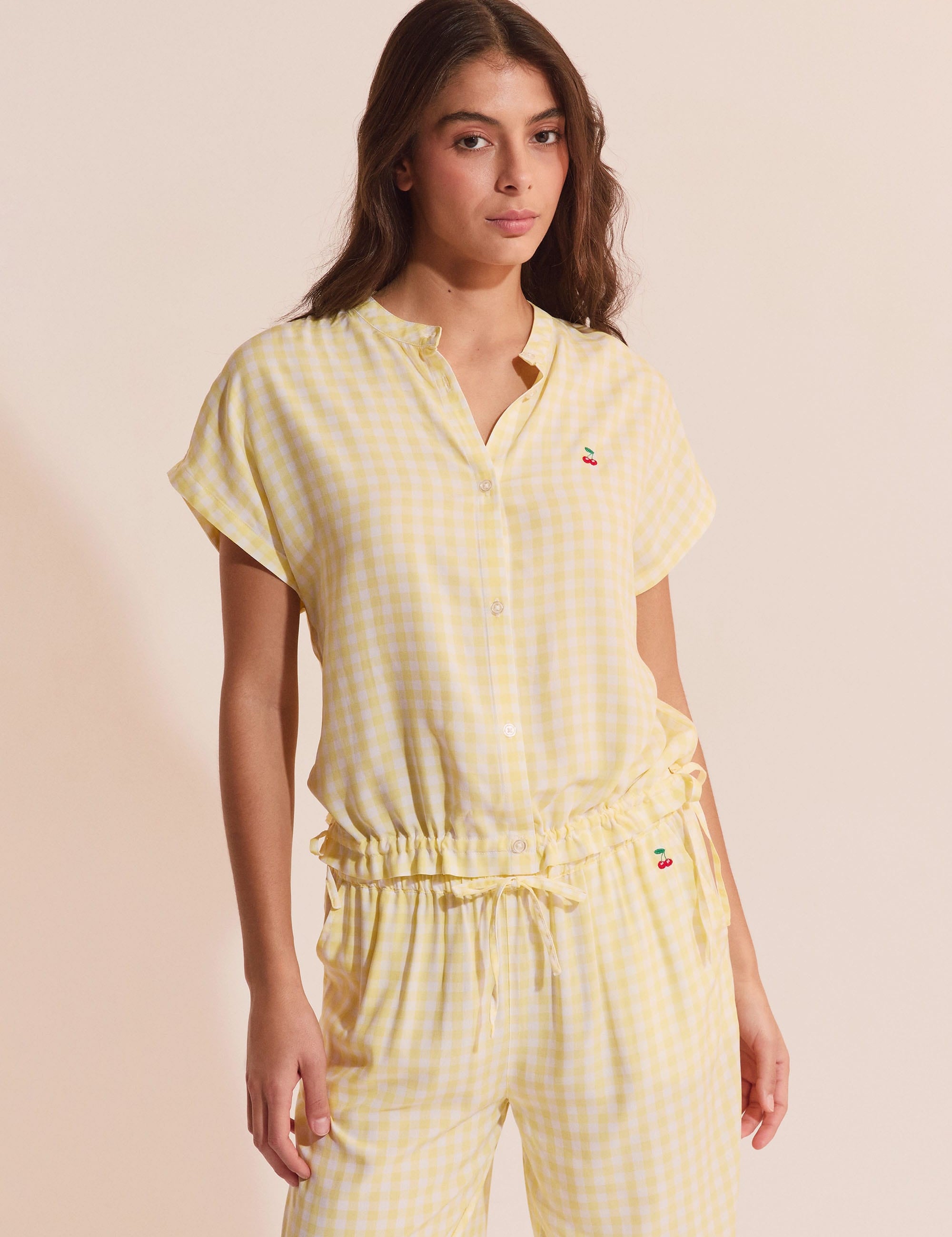 Etam brise - chemise mc in jaune vif - Image 1
