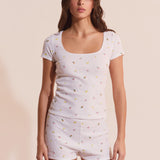 Etam rives - t-shirt in white - Image 4