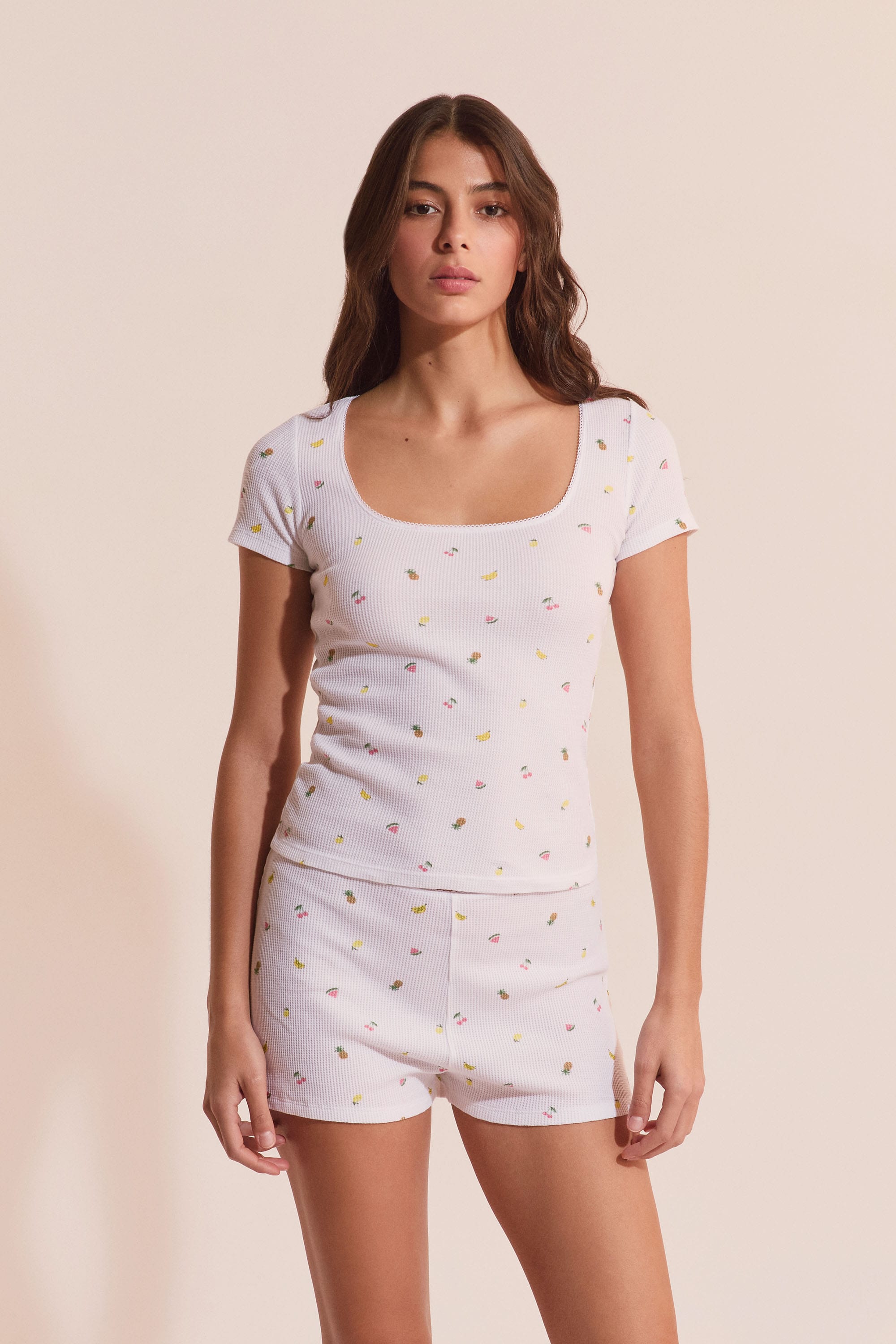 Etam rives - t-shirt in white - Image 4