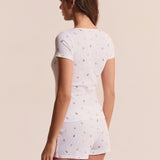 Etam rives - t-shirt in white - Image 2