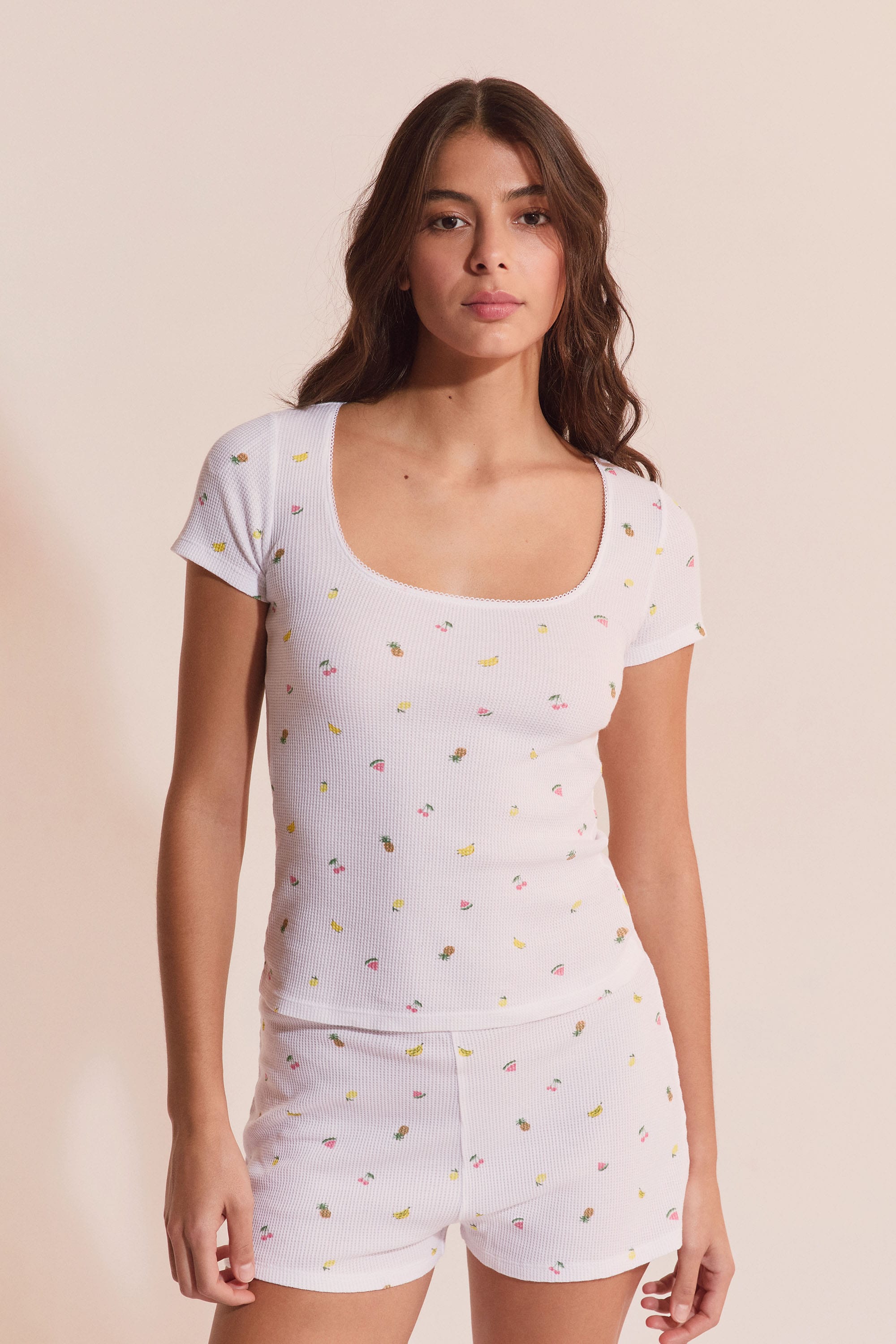 Etam rives - t-shirt in white - Image 1