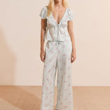 Etam fiocco - pantalon 7/8 in imp bleu vert, - Image 4