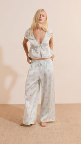 Etam fiocco - pantalon 7/8 in imp bleu vert, - Image 3