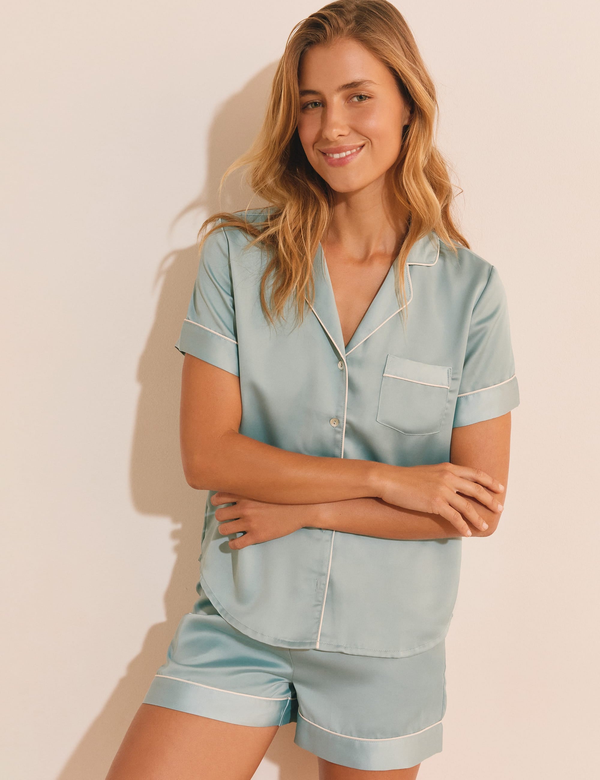 Etam gia - chemise mc spe in bleu azur - Image 1