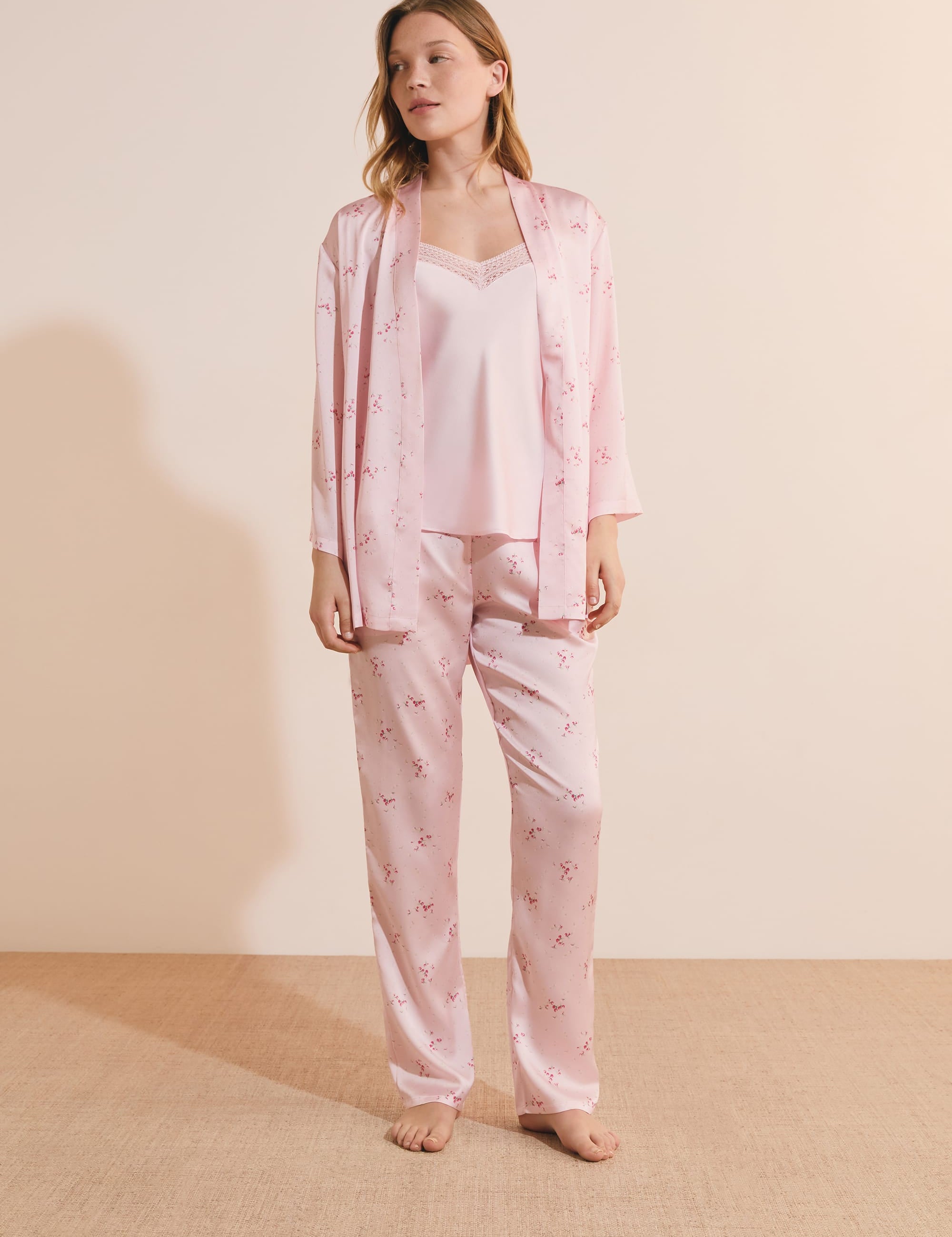 Etam fiocco - pyjama 3 pieces in pink - Image 1