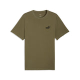 PUMA essentials small no. 1 logo tee men in loden green