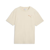 PUMA essentials elevated cat logo relaxed tee men in alpine snow