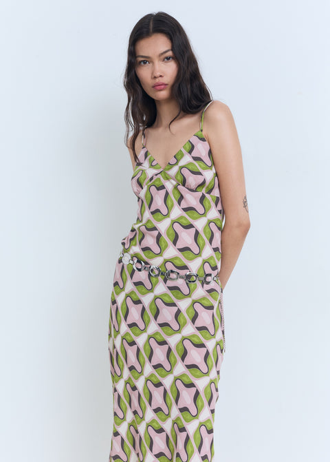 Mango dress cosmo in pastel pink
