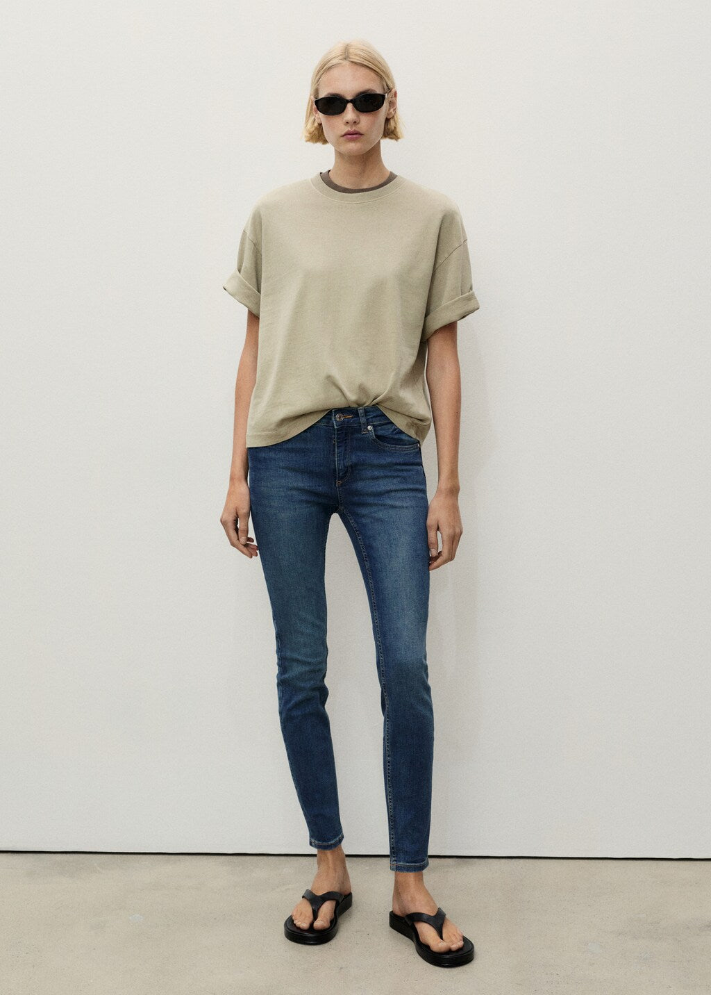 Mango jeans pushup in dark denim - 99999999_01