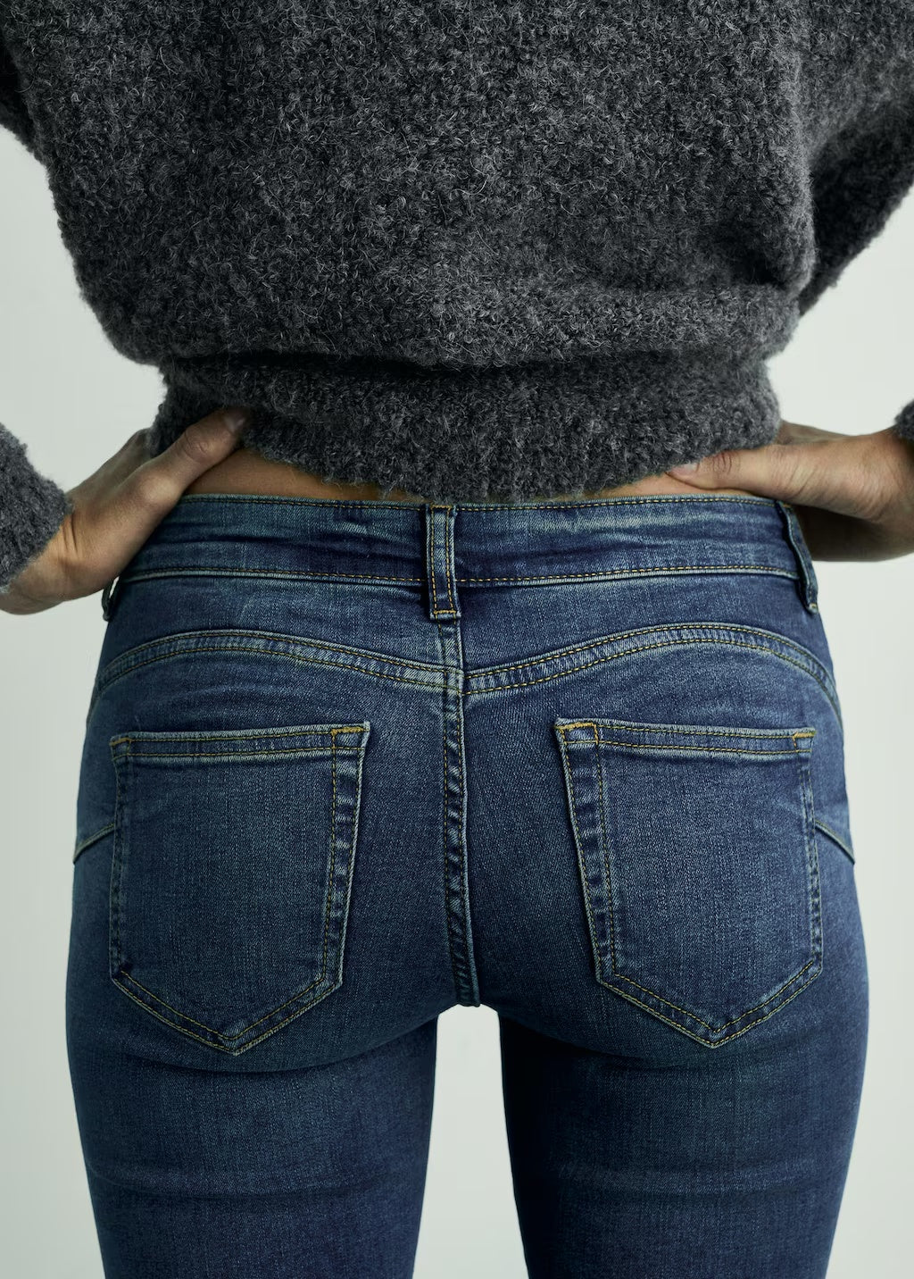 Mango jeans pushup in dark denim - D1