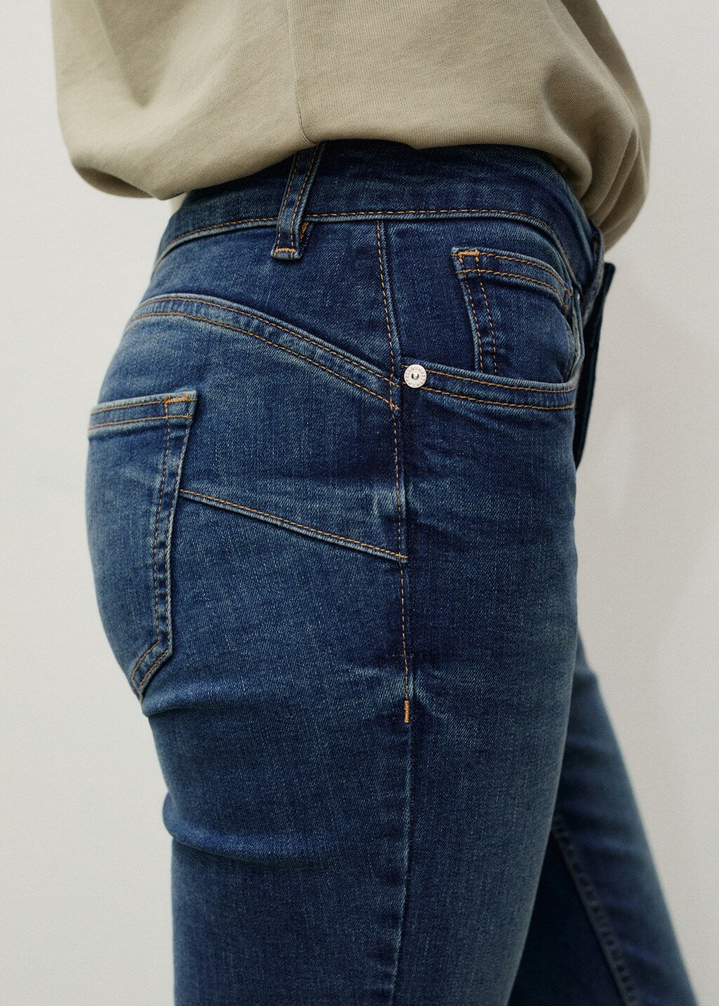 Mango jeans pushup in dark denim - D2