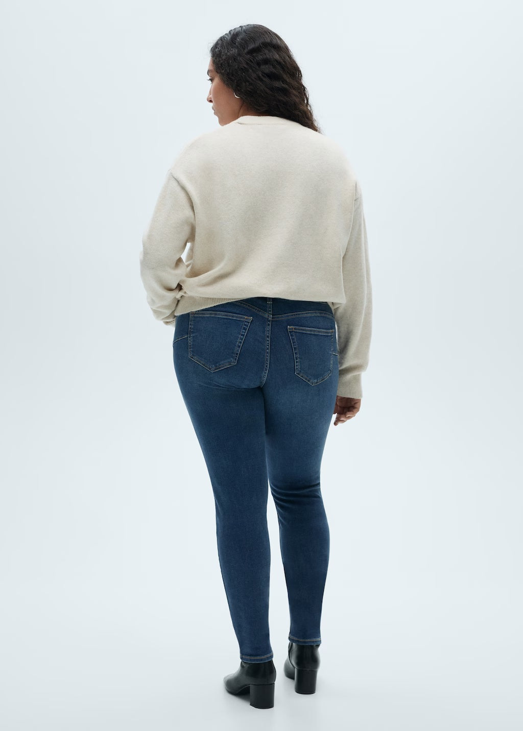 Mango jeans pushup in dark denim - D4