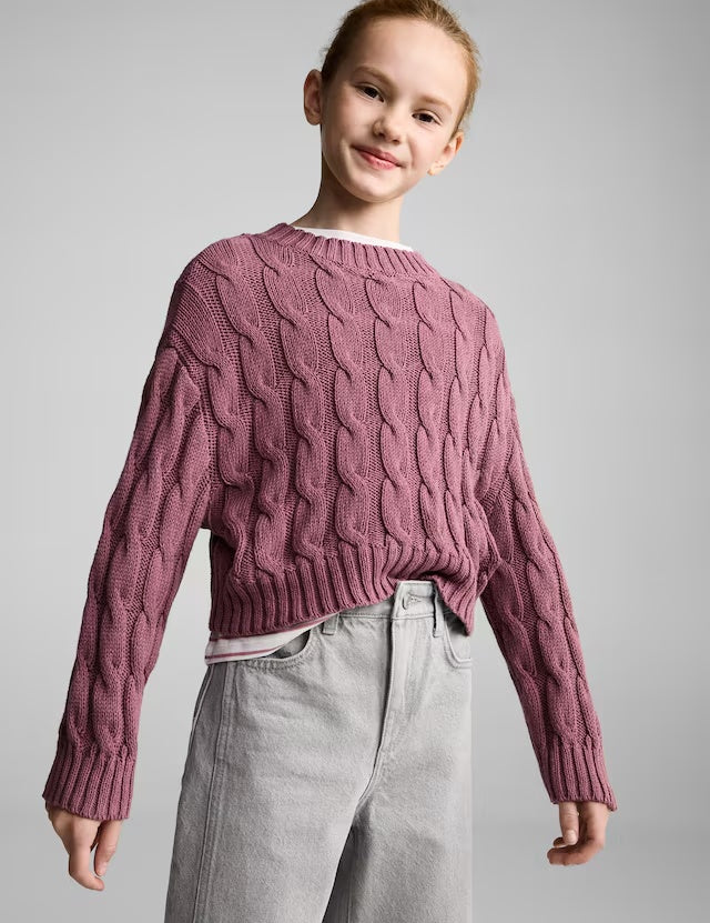 Mango sweater carli in cherry