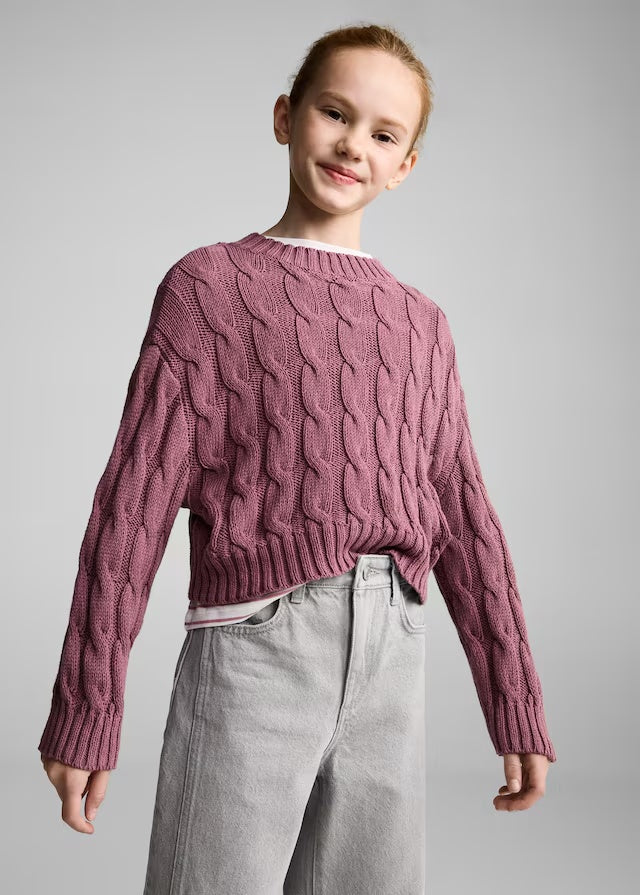 Mango sweater carli in cherry
