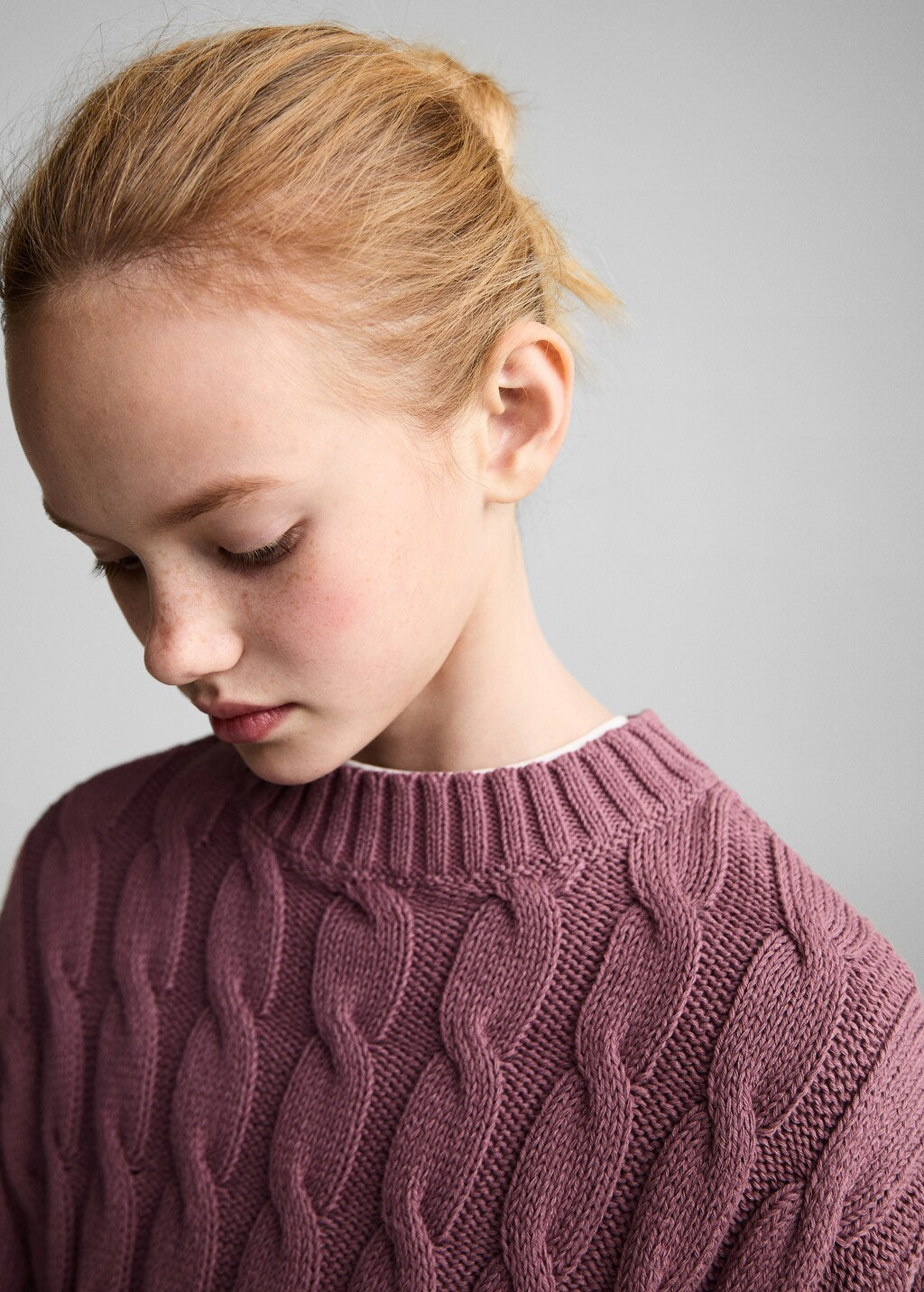 Mango sweater carli in cherry - D1