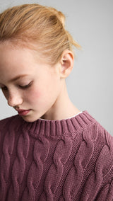 Mango sweater carli in cherry - D1