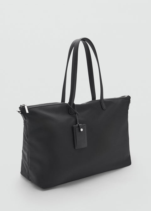 Mango totes bag amberes in black
