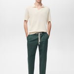 Mango trousers romelino in bottle green - 99999999_01