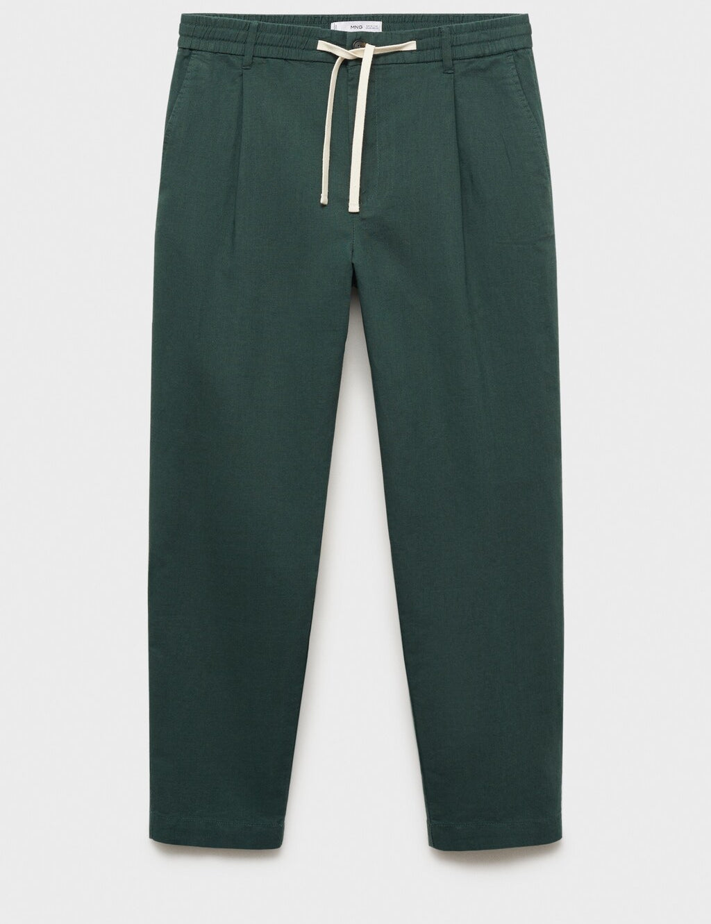 Mango trousers romelino in bottle green - B