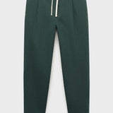 Mango trousers romelino in bottle green - B