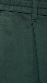 Mango trousers romelino in bottle green - D0