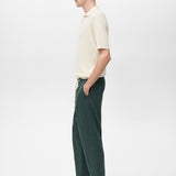 Mango trousers romelino in bottle green - D2