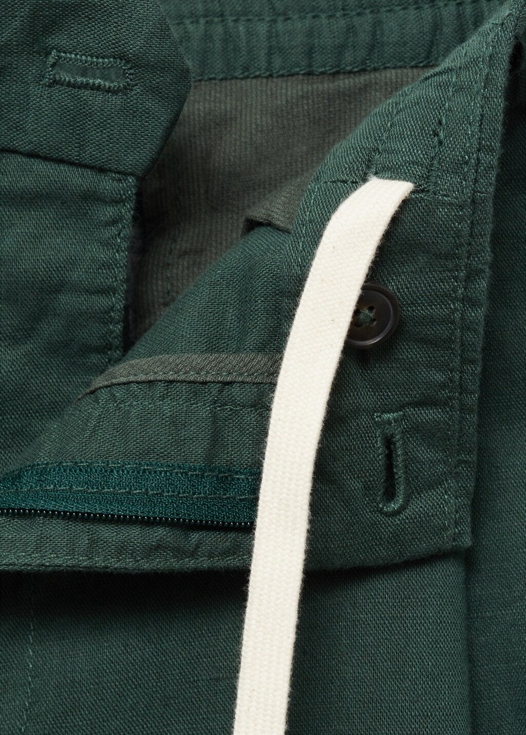 Mango trousers romelino in bottle green - D8