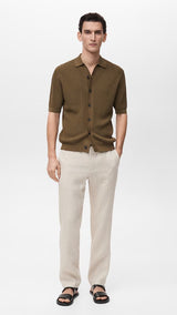 Mango trousers oyster in raw/unbleached - 99999999_01