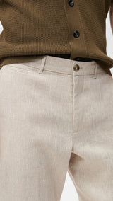 Mango trousers oyster in raw/unbleached - D1