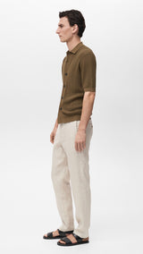 Mango trousers oyster in raw/unbleached - D2
