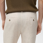 Mango trousers oyster in raw/unbleached - D6