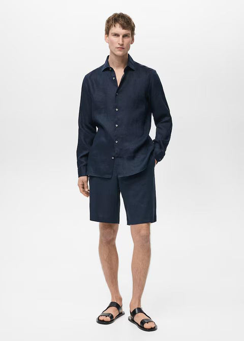 Mango shirt tucan in navy